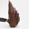 Keizer Чоловічий шкіряний рюкзак через коричневий плече  K1223abr-brown - зображення 4