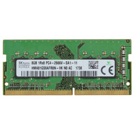 SK hynix 8 GB SO-DIMM DDR4 2666 MHz (HMA81GS6AFR8N-VK)
