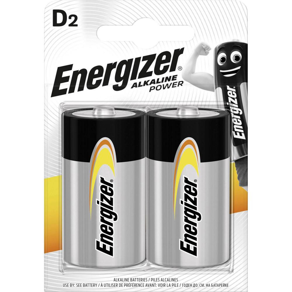 Energizer D bat Alkaline 2шт Power (E300152200) - зображення 1