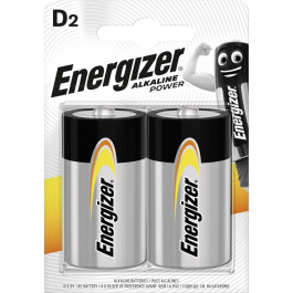 Energizer D bat Alkaline 2шт Power (E300152200)