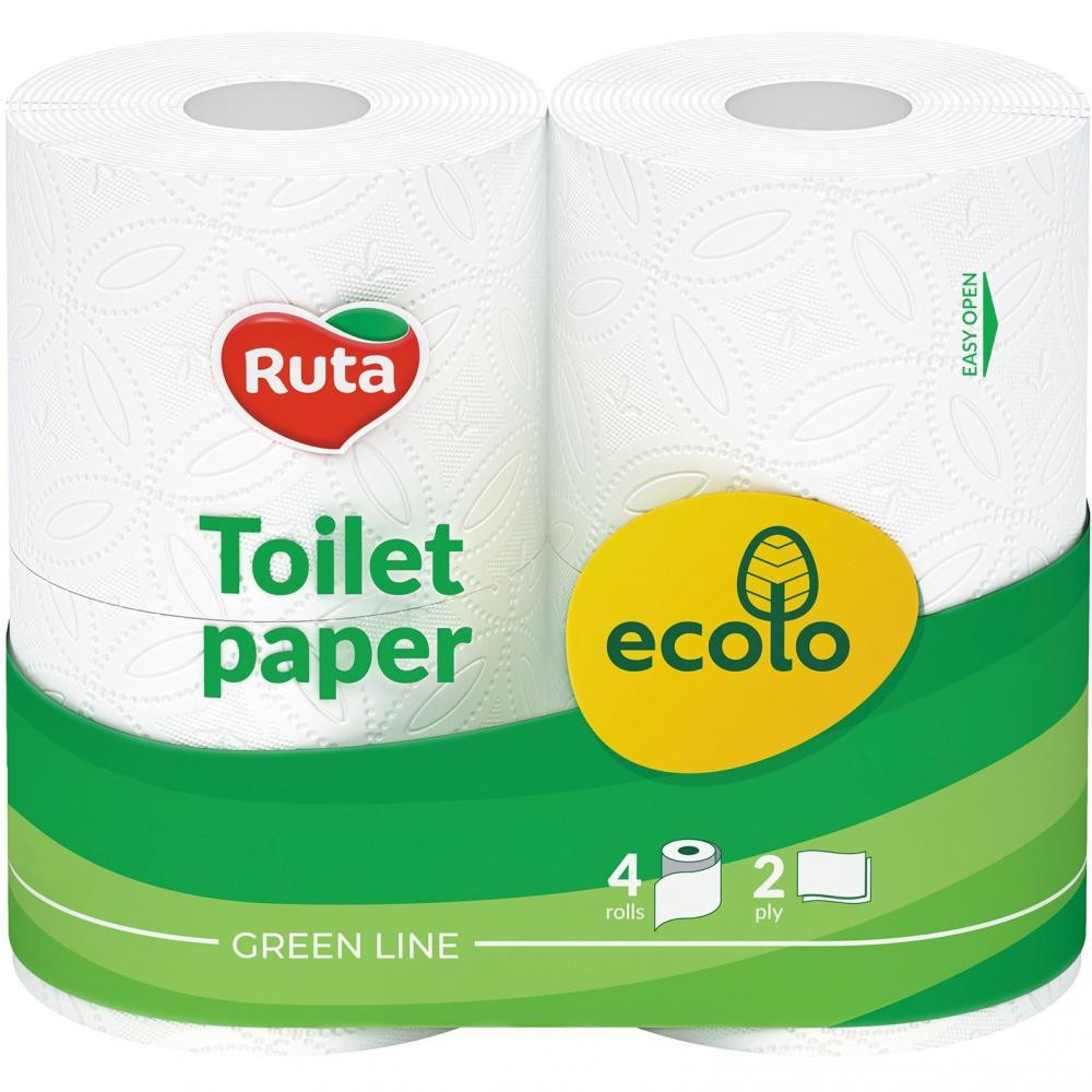 Ecolo Туалетная бумага 2-слойная 4 шт (4820023747135) - зображення 1