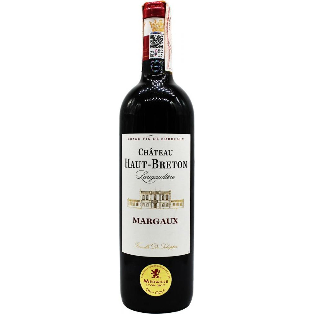 De Mour Вино  Chateau Haut Breton Larigaudiеre Margaux червоне сухе 0.75 л 12.5% (3491871013607) - зображення 1