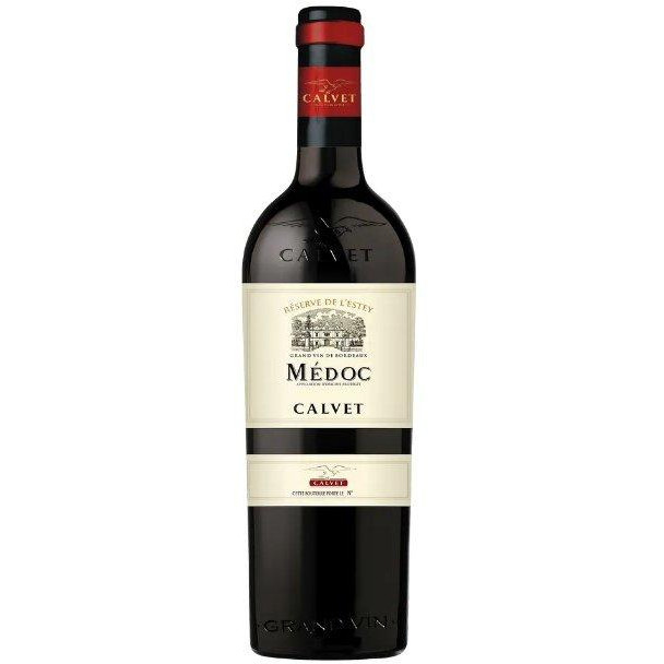 Calvet Вино " Reserve de L'Estey Medoc" червоне сухе 13.5% 0.75 л (DDSAG1G023) - зображення 1