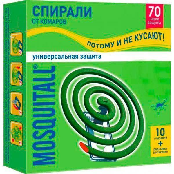Mosquitall Спираль для защиты от комаров 10 шт. (4820185020947) - зображення 1