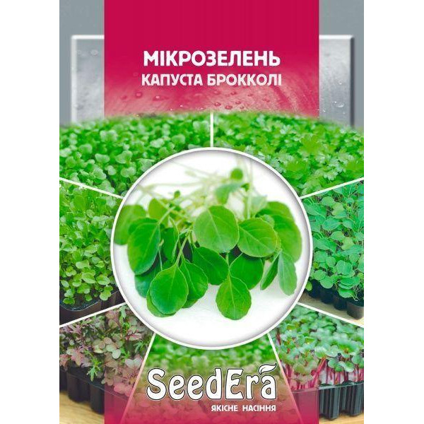 ТМ "SeedEra" Насіння капуста брокколі мікрозелень 10г - зображення 1