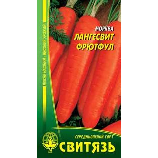 Свитязь Семена  морковь Лангесвит Фрютфул 5г (4820009676831) - зображення 1