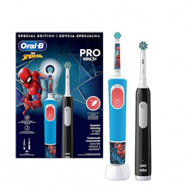 Oral-B D103 Pro Kids Spider-Man and D305 Pro Black Family Pack