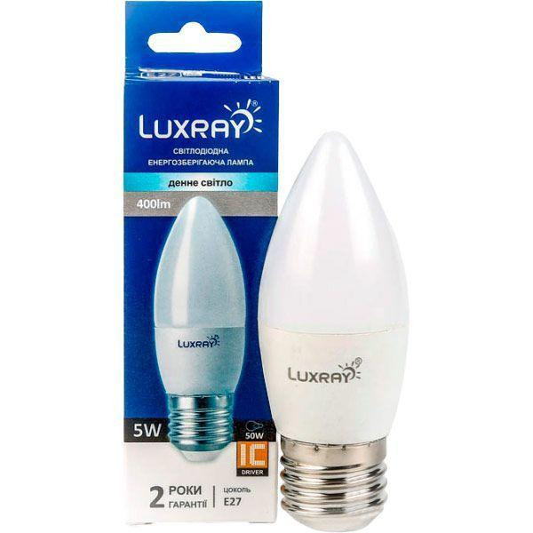 Luxray LED 5W C37 E27 220V 4200K (LX442-B35-2705) - зображення 1