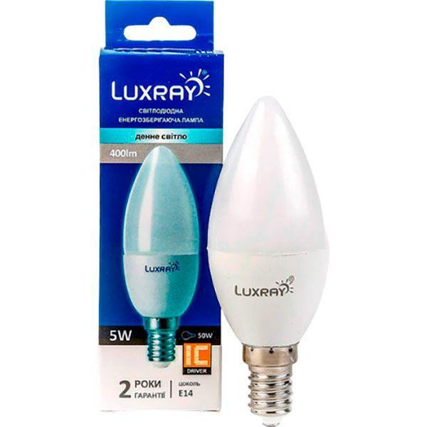 Luxray LED 5W C37 E14 220V 4200K (LX442-B35-1405) - зображення 1