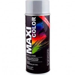 MAXI color Эмаль Maxi Color аэрозольная универсальная декоративная RAL 7046 отдаленно-серый глянец 400 мл