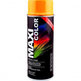 MAXI color Эмаль Maxi Color аэрозольная универсальная декоративная RAL 1028 дынно-жёлтый глянец 400 мл