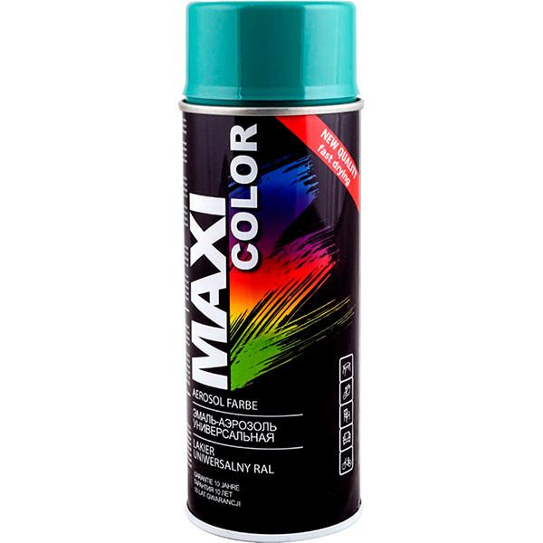 MAXI color Эмаль Maxi Color аэрозольная универсальная декоративная RAL 6033 бирюзовый глянец 400 мл - зображення 1