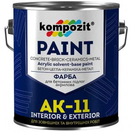 Art Kompozit Фарба для бетонних підлог АК-11 (Колір: Безколірний (база С), Фасування: 2,8 кг, Блиск: Матовий )