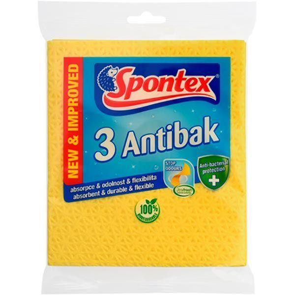 Spontex Салфетки универсальные 3 ANTIBAK 20,5*18 см 3 шт./уп. разноцветный (9001378424871) - зображення 1