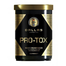 Dallas cosmetics Крем-маска для восстановления структуры волос  Hair Pro-tox с коллагеном и гиалуроновой кислотой 1 л