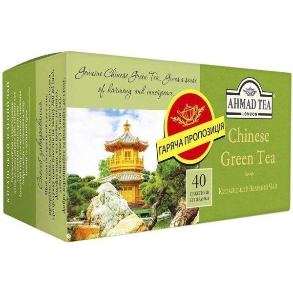 Ahmad Tea Чай  Китайський зелений 40x1.8 г (54881015844) - зображення 1