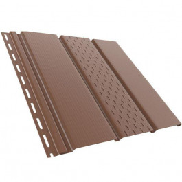 Cellfast Панель-софіт BRYZA перфорована 4x0,31 м коричнева (5900805029129)