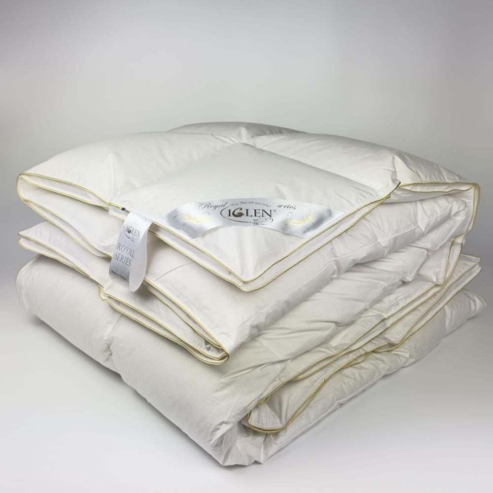 IGLEN Одеяло пуховое в батистовом тике 100% белый пух вес 500 г зимнее 110х140 см (1101401WRS) - зображення 1