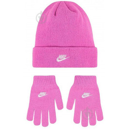 Nike Комплект шапка+рукавички  CLUB BEANIE/GLOVE SET 9A2961-AFN р.one size рожевий