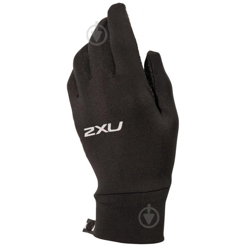 2XU Рукавички Run Glove UQ5340h_BLK/SIL р.M чорний - зображення 1