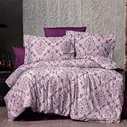 ARYA Постільна білизна  Vogue органік жаккард Paris фіолетовий Двоспальний євро комплект (2600000003902)