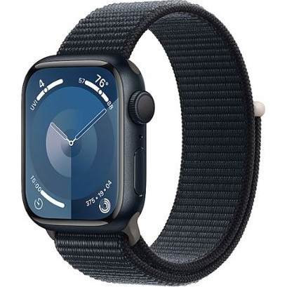 Apple Watch Series 9 GPS 41mm Midnight Aluminum Case w. Midnight Sport Loop (MR8Y3) - зображення 1