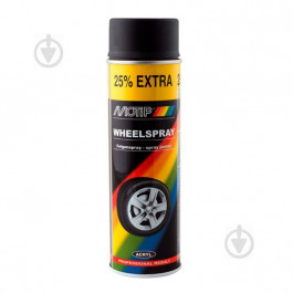 MOTIP Motip Wheelspray Краска для дисков черная матовая, 500мл (04019IG)