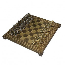 Manopoulos Шахматы Спартанские воины в деревянном футляре 28х28 см Коричневые (S16MBRO)