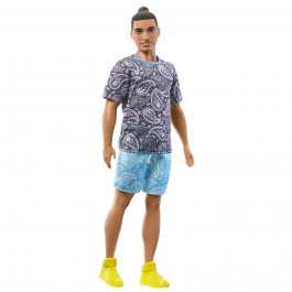 Mattel Barbie Кен Модник у футболці з візерунком пейслі (HJT09)