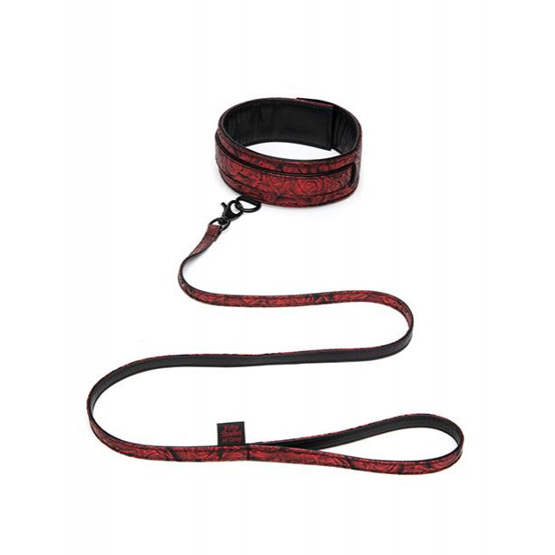 Fifty Shades of Grey Sweet Anticipation Reversible Faux Leather Collar and Lead (FS83667) - зображення 1