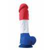 NS Novelties COLOURS PLEASURES TRICOLOR 8" DILDO (T280835) - зображення 1