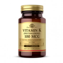   Solgar Vitamin K 100 mcg (phytonadione) (100 tabs)