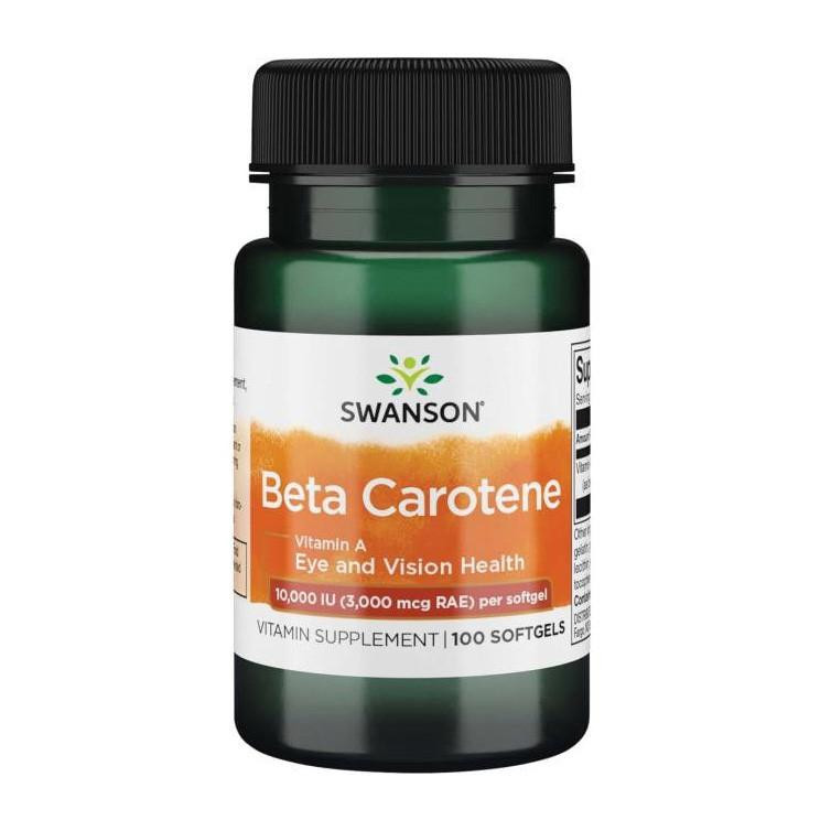 Swanson Beta Carotene 10000 iu 3000 mcg (100 sgels) - зображення 1