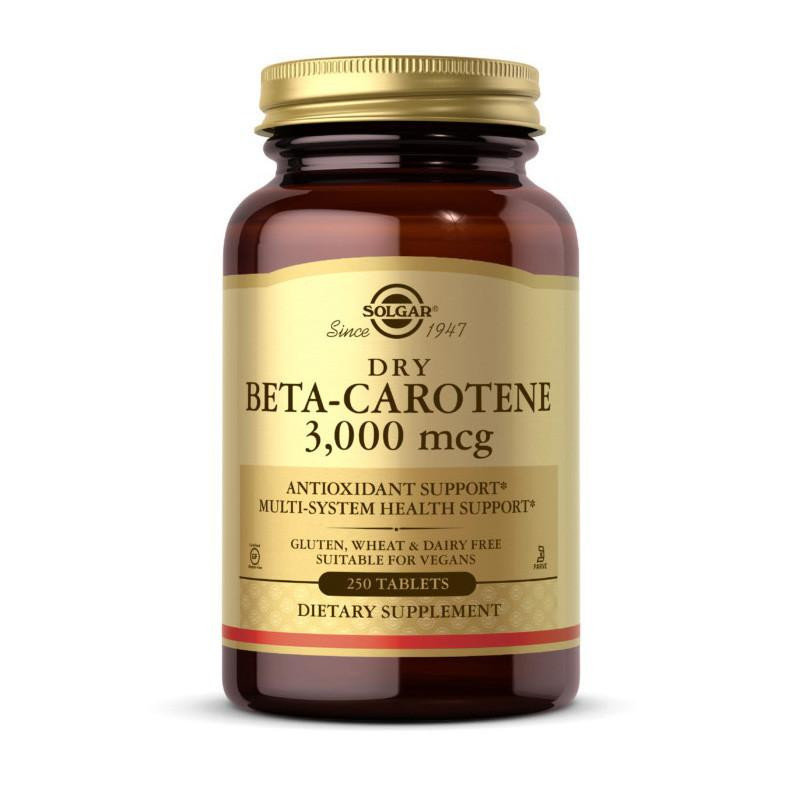 Solgar Dry Beta-Carotene 3,000 mcg (250 tab) - зображення 1