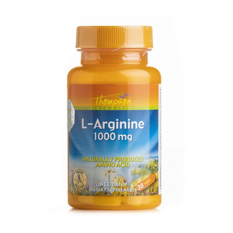Thompson L-Arginine 1000 mg (30 tabs) - зображення 1