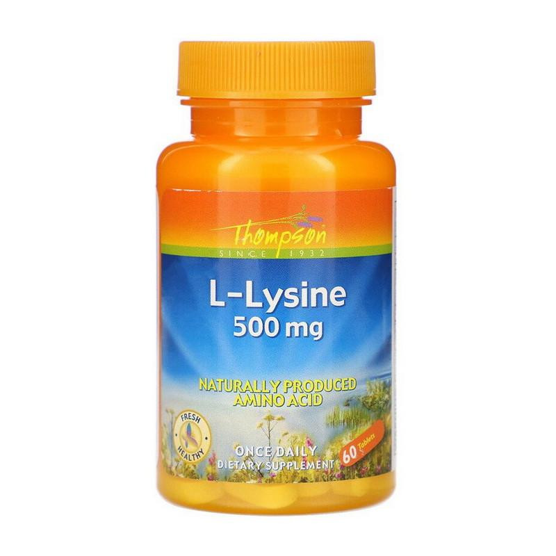 Thompson L-Lysine 500 mg (60 tab) - зображення 1