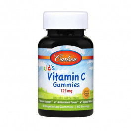 Carlson Labs Kid's Vitamin C Gummies 125 mg (60 veg gummies, orange)