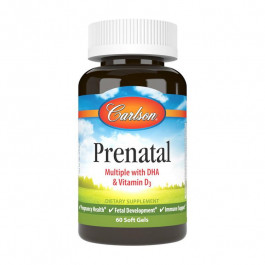 Carlson Labs Prenatal Multiple with DHA & Vitamin D3 (60 sgels)
