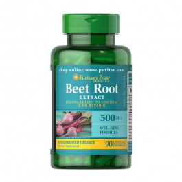   Puritan's Pride Beet Root Extract 500 mg, 90 капсул