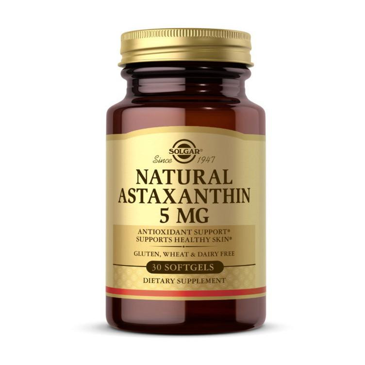 Solgar Astaxanthin 5 mg 30 Softgels (SOL-00070) - зображення 1