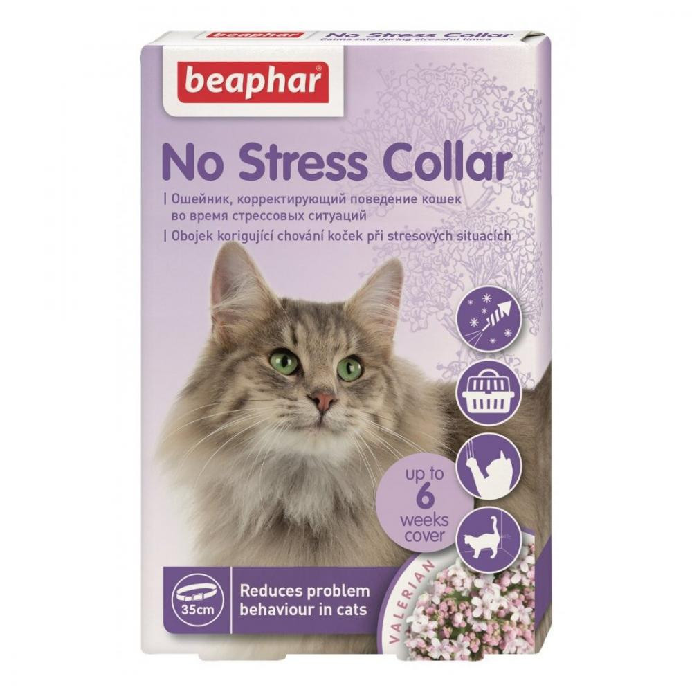 Beaphar Антистресс ошейник No Stress Collar cat для кошек 35 см (13228) - зображення 1