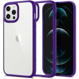 Spigen iPhone 12 Crystal Hybrid Hydrangea Purple (ACS01478)