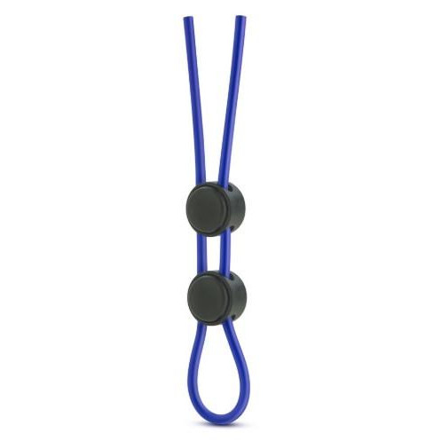 Blush Novelties Эрекционное кольцо Stay Hard Silicone Double Loop Cock Ring, синее (853858007512) - зображення 1