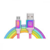 REAL-EL Premium USB A - Micro USB Rainbow 1m (EL123500052) - зображення 1