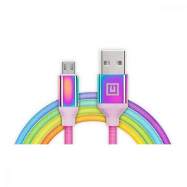 REAL-EL Premium USB A - Micro USB Rainbow 1m (EL123500052)