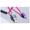REAL-EL Premium USB A - Micro USB Rainbow 1m (EL123500052) - зображення 8