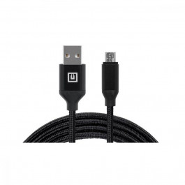   REAL-EL Premium USB A - Micro USB Fabric 2m Black (EL123500048)