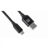 REAL-EL Premium USB A - Micro USB Fabric 2m Black (EL123500048) - зображення 3