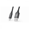 REAL-EL Premium USB A - Micro USB Fabric 2m Black (EL123500048) - зображення 5