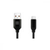 REAL-EL Premium USB A - Micro USB Fabric 2m Black (EL123500048) - зображення 6